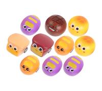 VANZACK 10pezzi Auto Giocattolo Frizione Forma Di Pane Per Ragazzo Ragazza Ragazza Veicolo Giocattolo Senza Batteria Movimento Indietro Per Apprendimento Di Colori e Forme Adatto Per Masch