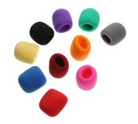 VANZACK 10Pezzi Coperchi Microfono Colorati Antivento per Microfoni Portatili Resistente e Facile da Sostituire Confezione Assortita Colori Brillanti per Decorazione
