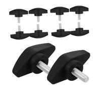 VANZACK 10pezzi Vite Testa Svasata Dado Ad Alette e Manopola in Plastica Elemento Di Fissaggio Per Uso Versatile Vite Manuale Bullone Incluso