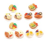 VANZACK 12Pezzi Cibo Miniatura per Casa delle Decorazioni Realistiche e Colorate per Cucina e