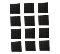 VANZACK 12pezzi Pannelli Acustici Piramidali Da Pannelli Fonoassorbenti Per Gestione Acustica Cuscinetti Acustici Scanalature Laterali Triangolari Realizzati Materiali Per