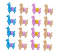 VANZACK 16 Gommine Alpaca in Tpr Sicuro Colorate e Morbide Cancellare Facile per Regalo Fine e Scuola Colore Casuale