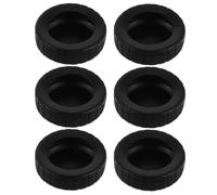 VANZACK 16 Pezzi Copriruote per Bagagli in Silicone Nero, Copertura Protettiva per Ruote Valigia, Anti-scivolo e Silenziosa, per Ruote da 5-6cm, Viaggio