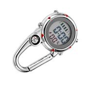 VANZACK 1pezzi Orologio al Quarzo Clip in Resistente e Solido e Antiurto Visualizza e Data Sveglia e Funzione Guida Assorbe Luce Solare e Si Accende di Notte per Attività all Aperto