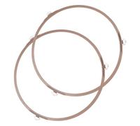 VANZACK 2 pezzi Anello Rotante per Piatto in Vetro Microonde Supporto con Rulli per Rotazione Uniforme Compatibile con Forno Microonde