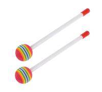 VANZACK 2 pezzi Bacchette per Marimba e Glockenspiel Leggere e Resistenti Design Colorato Lollipop Impugnatura Antiscivolo per Strumenti Percussione come Xilofono e Metallofono