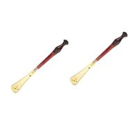 VANZACK 2 Pezzi Calzascarpe Ergonomico Legno per Anziani e Adulti Horn Portatile per Corto Accessorio per Indossare Scarpe con Facilità
