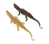 VANZACK 2 Pezzi Coccodrillo Giocattolo Plastica Simulato Giocattolo Animale Sonoro Gomma Morbida Facile da Trasportare Decorazione Casa