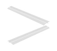 VANZACK 2 pezzi Copri Fessure Cucina in Silicone Trasparente Resistente al Calore Riempitivo Flessibile per Cucina e Forno Protezione Laterale Antispill