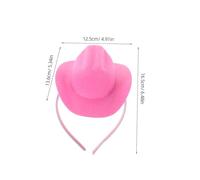 VANZACK 2 Pezzi Fascia Mini Cappello Cowboy da e Ragazze Accessorio Leggero e Portatile per Feste Tema Western Halloween e Compleanni