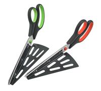 VANZACK 2 Pezzi Forbici Pizza in Acciaio Inossidabile con Paletta Integrata Tagliapizza Multifunzionali e Smontabili Coltelli da Cucina per Pizza e Insalata Facili da Pulire e Resistenti