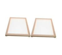 VANZACK 2 pezzi Reti Essiccatore Alimenti Impilabili in Legno Naturale Stendino Rettangolare per Erbe Aromatiche Foglie di Tè e Piante Medicinali Rete Essiccazione con Flusso d Aria