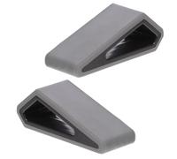 VANZACK 2 Pezzi Supporto Portatile per Laptop in Plastica e Silicone Nero, Regolabile e Compatto, Riduce il Calore del Notebook per Utilizzo al Computer