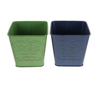 VANZACK 2 Pezzi Vaso per Piante B1 in Ferro Retro per Fiori | Modelli B3 e B4 Disponibili, Antiruggine e Resistente alla Deformazione, per Decorare Ambienti