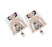 VANZACK 2 set Digestivo DIY per Giocattoli Educativi Anatomia Corpo Kit Manuale per Apprendimento Interattivo e Della Fisiologia