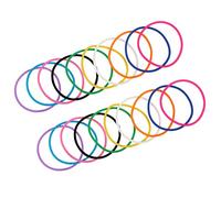 VANZACK 20 Braccialetti Silicone Colorati Fasce Elastiche Unisex per Doni e Decorazioni Versatili per Uomini e Donne Leggeri e Facili da Indossare