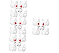 VANZACK 20 Pezzi Maschere Bianche Vuote Dipingere Te Maschere Mani Decorabili Costume Halloween Cosplay con