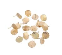 VANZACK 20 Pezzi Orecchini Donna in Lega Oro con Piastra Piatta Gioielli Fai da Te Eleganti per Regalo e Uso Quotidiano