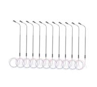 VANZACK 20pezzi Lampioni Modellismo Ferroviario Acciaio Inossidabile Per Scale Oo E Da Esterno Per Layout Ferroviario Lampada Da Giardino Per Simulazione