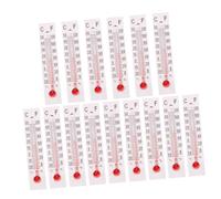 VANZACK 25 Pezzi Termometro Giocattolo in Miniatura in Plastica e Carta Bianco, Decorazione Indicatore di Temperatura per Micro Paesaggistica e Gioco