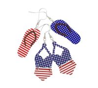 VANZACK 2paia Orecchini Pendenti Patriottici Per Indipendenza Delicati e Versatili Accessori Alla Per e Ragazze Per Festival e Regali Speciali
