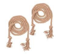 VANZACK 2pezzi Cintura in Juta Intrecciata Per Adulti Accessorio Per Costume Da Donna Medievale Cintura in Medievale Decorativa Per Con Nappe Lunga Per Sos