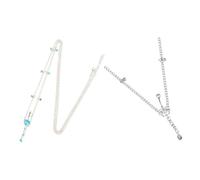 VANZACK 2Pezzi Ciondolo Zirconia per Fashion Rosa per Look Estivi e Speciali