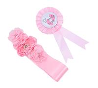 VANZACK 2pezzi Fascia Per Mamma e Papà in Arrivo Distintivo Per Maternità e Gravidanza Di Fascia e Corpetto Per Shower Realizzato Materiali