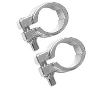 VANZACK 2pezzi Supporto Tom Drum in Metallo Argento Blocco di Memoria per Stand Batteria Accessori per Rack Percussione per Studi e Esibizioni Stabile e Versatile