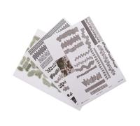 VANZACK 3 Fogli Adesivi per Miniature Sentieri in Ghiaia Texture Realistica per Modellismo Architettonico Decorazioni per Diorama Giardino e Paesaggio Urbano Kit Strade in Mattoni