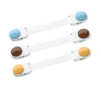 VANZACK 3 per Serratura Plastica Protettiva per Armadi Facile Installazione Forare Adesivo Resistente Blocca e Sportelli Colori