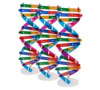 VANZACK 3 Pezzi genetico di DNA genetico di DNA biologico giocattolo di montaggio per modelli scientifici a doppia modelli a doppia del DNA AbS