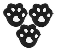 VANZACK 3 Pezzi Smorzatori di Vibrazioni per Racchette da Tennis in Silicone Ammortizzatori Piccoli a Fiore Neri Accessori Antivibrazione Leggeri per Gioco Tennis Stabile