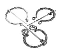 VANZACK 3 Pezzi Spilla Vintage Vichinga in Lega Leggera e Compatta, Fibula per Mantello e Scialle Design Ispirato alla Cultura Rinascimentale, per Eventi Cosplay e Moda Quotidiana