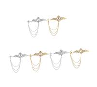 VANZACK 3 Set Accessori Spilla Adorn Spilli Alleanze Decorazione Addobbi Angel Wings Formale Moda Spille Spillo Signora Corpetto A Tema Stella Ornamento Del Cappotto Cristallo 2 Pezzi*3