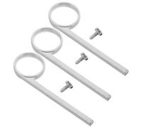 VANZACK 3 Set di Anelli Scorrevoli in Metallo Argento per Valvole di Tromba, Accessori con Viti, Minimizzano L'usura, per Bande Scolastiche e Palchi Live