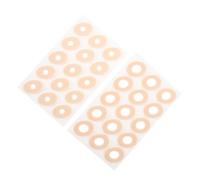 VANZACK 30 Pezzi Correttore Autoadesivo in Beige Gomma Archetto Impugnatura | Supporto Ergonomico per Principianti, Riduce la Fatica della Mano, per Scuola e Uso in Movimento