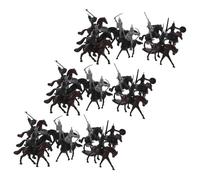 VANZACK 32 Pezzi Soldatini Medievali Cavalieri e Soldati Pirata con Cavallo Miniature in Plastica per Collezionisti e Giochi Educativi