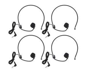 VANZACK 4 Cuffie Cablate con Microfono a Condensatore, Microfono con Cancellazione del Rumore, Cuffie a Tubo D'aria Ergonomiche Regolabili per Canto, Insegnamento e Trasmissioni