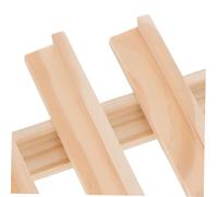 VANZACK 4 Domino in Legno Supporto da Tavolo Multifunzionale Domino Vassoio Espositore in Legno Resistente per Adulti Artrite