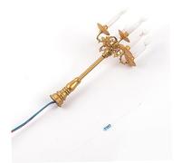 VANZACK 4 Miniatura Lampada Candela LED per Casa in Miniatura Accessorio Decorativo per Micro Illuminazione per Modelli Artigianali e in
