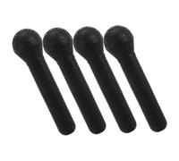 VANZACK 4 Pezzi Karaoke Performance Microfono da Intervista Portatile Giocattolo Microfono Prop Simulazione Puntelli Giocattolo Giocattoli Finta Gioca Musica