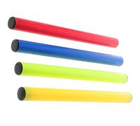 VANZACK 4 Pezzi Testimone per Staffetta Plastico per Gare di Staffetta su Pista Facile da Passare Colore Casuale