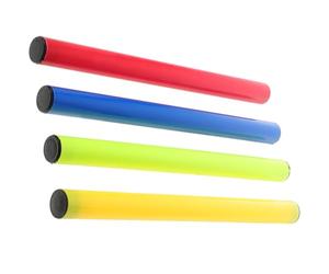 VANZACK 4 Pezzi Testimone per Staffetta Plastico per Gare di Staffetta su Pista Facile da Passare Colore Casuale