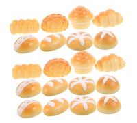 VANZACK 40 Pane in Miniatura Per Casa Delle , Realistico, Pane, Espositore in Miniatura, Mini Cibo, Dessert Per , Cucina, Micro Paesaggio, Decorazione
