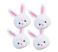 VANZACK 4pezzi Charm Coniglio Ciondoli Decorativi Per Accessori Te Per Borse e Phone Case Sicuri e