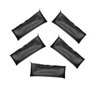 VANZACK 5 Pezzi Borsa Porta Microfono Pelle PU Resistente con Cerniera Protettiva Custodia Compatta per Microfoni Wireless e Accessori Audio Organizer per USB Ed Auricolari
