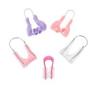 VANZACK 5 Pezzi Clip per Naso Modellatore Invisibile in Silicone per Donne Funzione di Sollevamento e Miglioramento della Respirazione, Leggero e Comodo per Uso Quotidiano