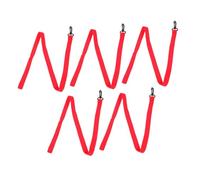 VANZACK 5 pezzi Corde di Sicurezza per Ganci Corda da Passeggio Antismarrimento per Asilo Regolata per Passeggiate all Aperto Rosso Vivace