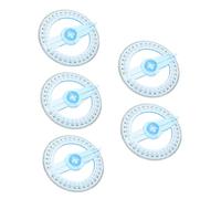 VANZACK 5 Pezzi Goniometro Circolare per la Geometria in Plastica con Braccio Oscillante, Leggero e Portatile, per Ingegneria